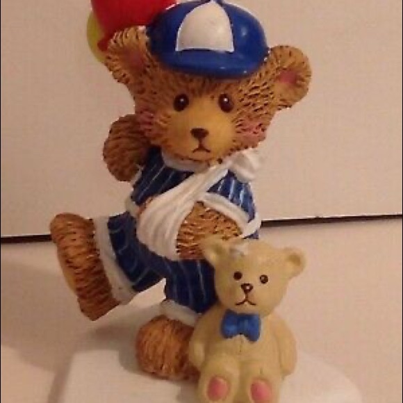 Brighter Days Bear in Baseball Uniform Figurine - Picture 4 of 12